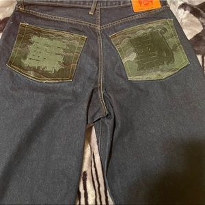 rmc (red monkey shorts) evisu, streetwear type shorts